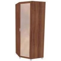 Шкаф для одежды и белья угловой с зеркалом ШК-813 слива валлис